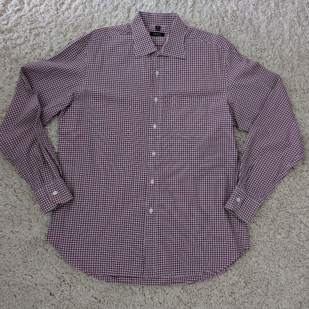 Barneys New York Purple Casual Button Down Shirt